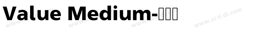 Value Medium字体转换
